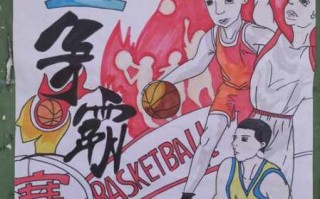 校园篮球盛宴：手绘海报点燃赛场激情