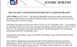 NBA深化薪资规定以维护秩序：解决重复薪金问题
