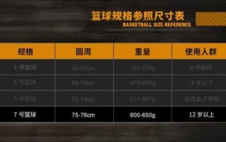 标准篮球尺寸介绍